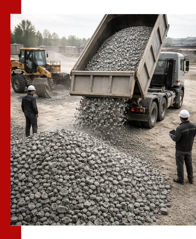 Доставка гранитного щебня фракции 20-40 в Тулуне