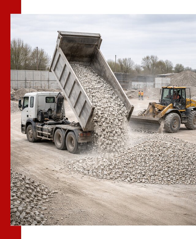 Доставка и продажа известнякового щебня в Тулуне