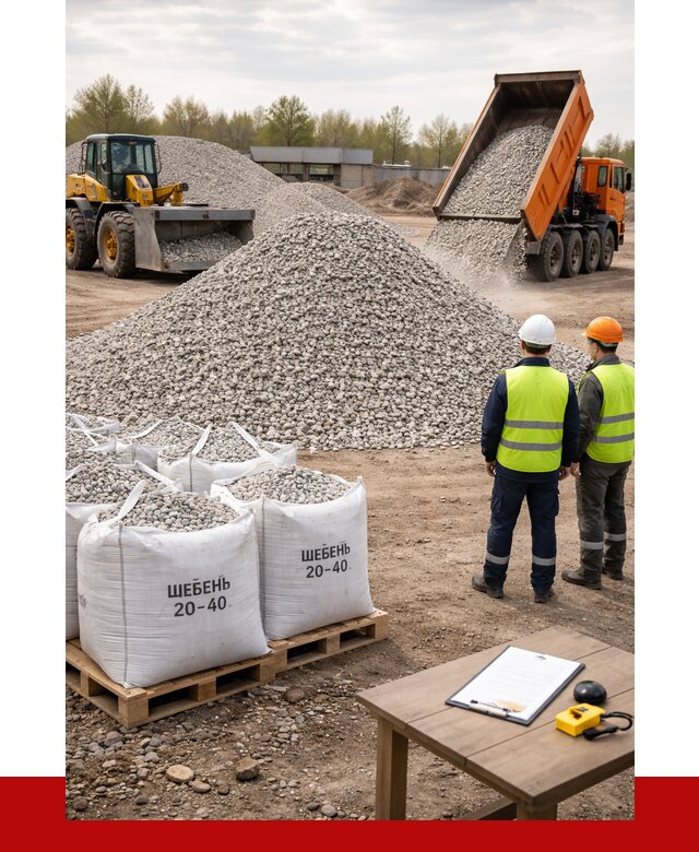 Известняковый щебень 20-40 в Тулуне от 2266 р. ПРОНЕРУДТлн
