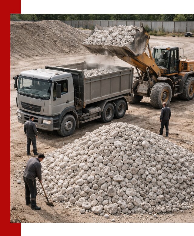 Известняковый щебень фракция 70–150 с доставкой в Тулуне