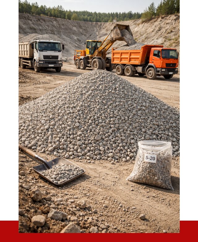 Доломитовый щебень фр. 5-20 в Тулуне от 4532 р. | ПРОНЕРУДТлн