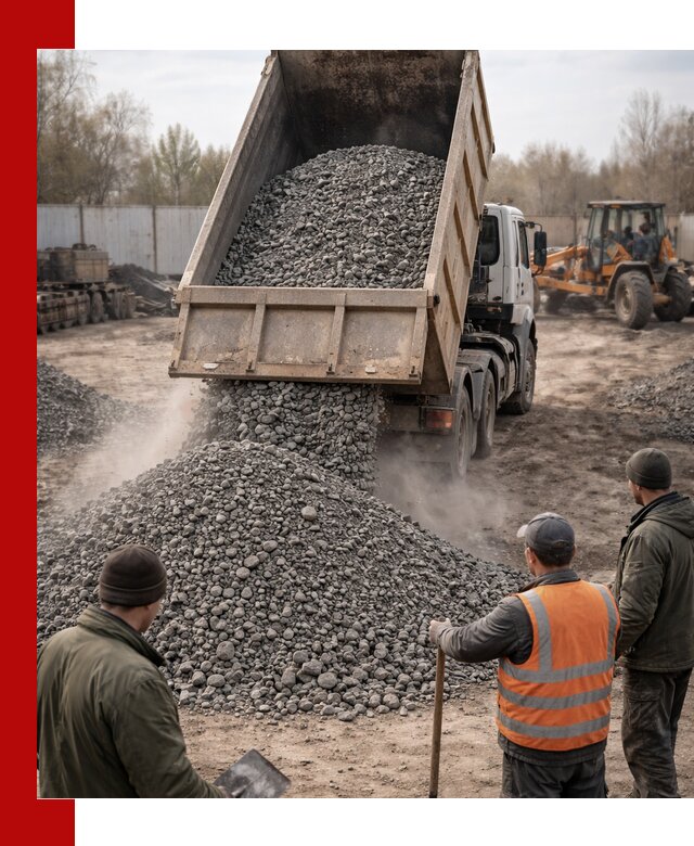 Доставка шлакового щебня в удобные сроки по выгодной цене в Тулуне