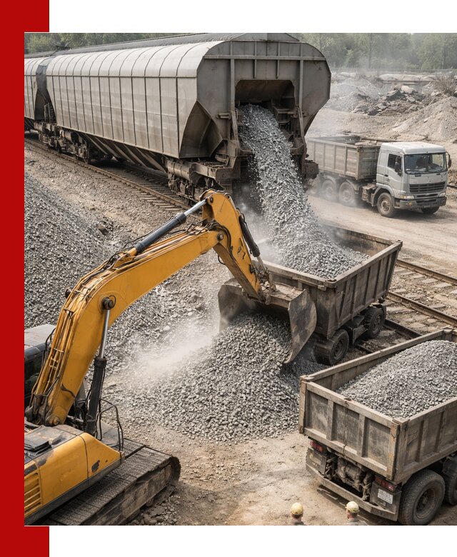 Доставка железнодорожного щебня в Тулуне крупными партиями быстрого отгруза