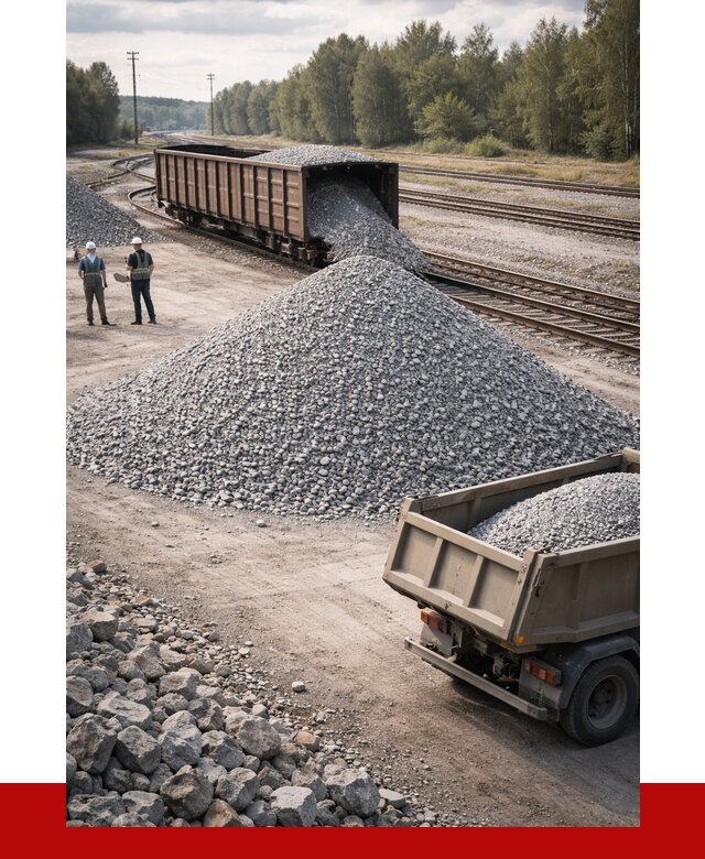 Железнодорожный щебень 20-60 в Тулуне от 1834 р. | ПРОНЕРУДТлн