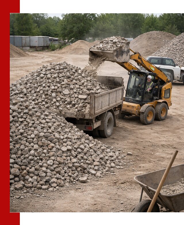 Доставка вторичного щебня в Тулуне для строительных работ