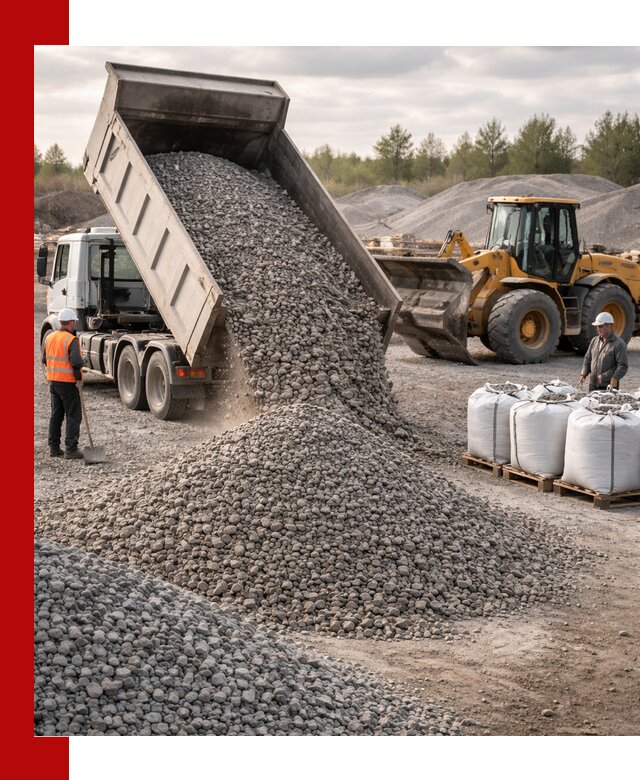 Бетонный щебень фракция 5–20 с доставкой в Тулуне