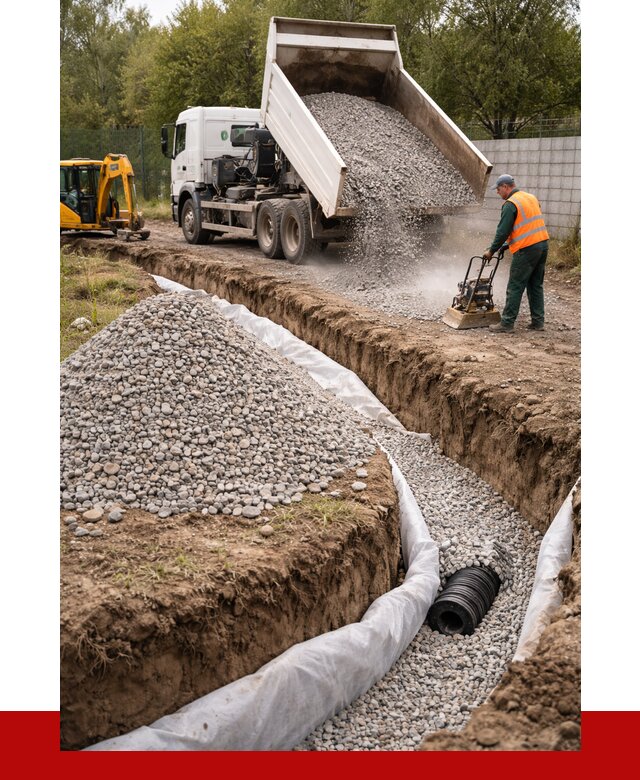 Щебень для дренажа в Тулуне от 1996 р., ПРОНЕРУДТлн доставка