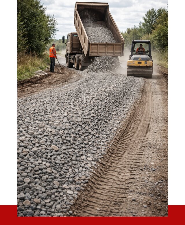 Щебень для отсыпки дороги в Тулуне от 2913 р. ПРОНЕРУДТлн