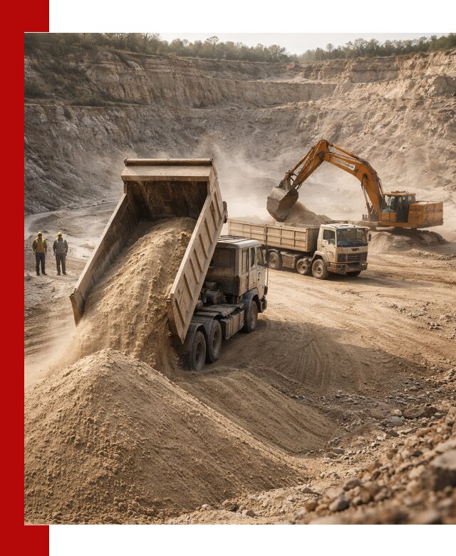 Карьерный песок навалом с доставкой в Тулуне