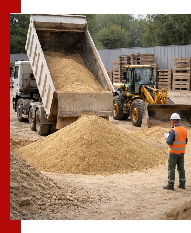 Доставка карьерного мелкозернистого песка в Тулуне