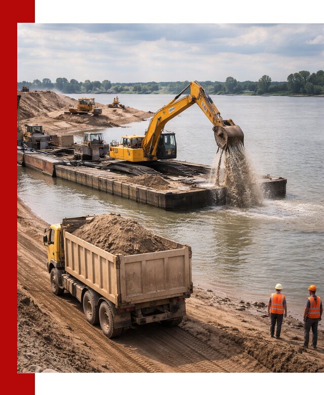 Намывной песок с доставкой в Тулуне оптом и в розницу