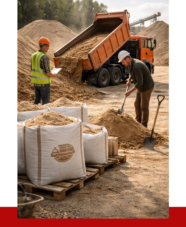 Строительный песок в Тулуне от 2374 р. с доставкой, ПРОНЕРУДТлн