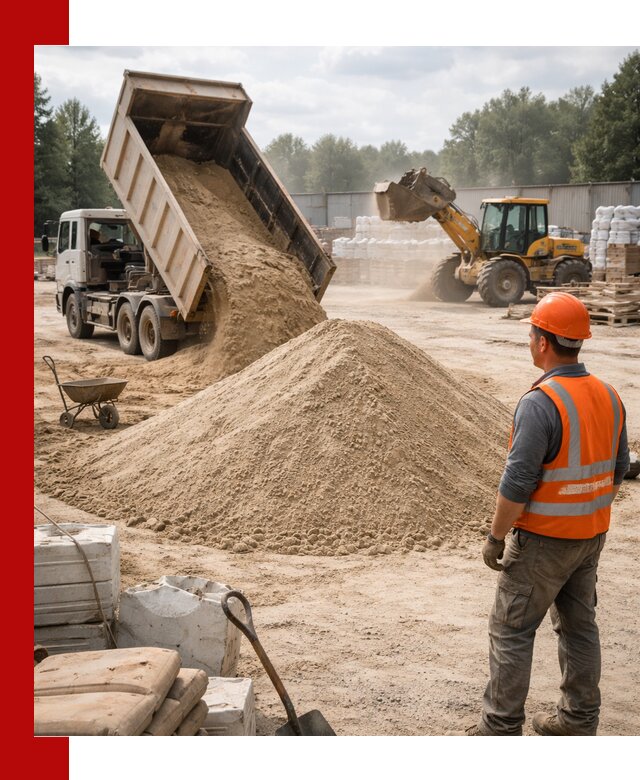 Доставка строительного песка с самосвалом в Тулуне