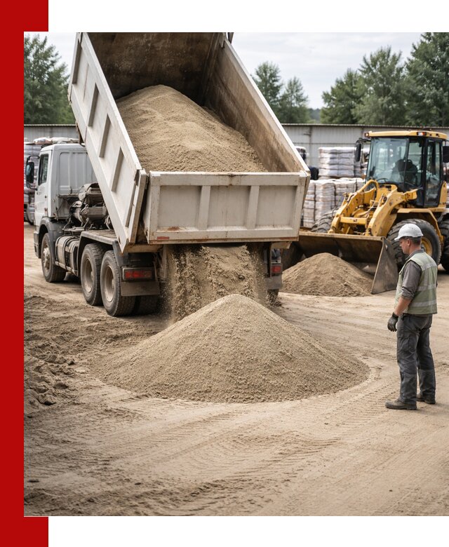 Поставка и доставка песка для бетона в Тулуне