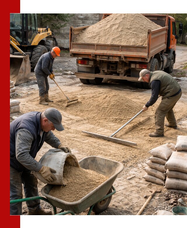 Поставка песка для стяжки в Тулуне с быстрой доставкой