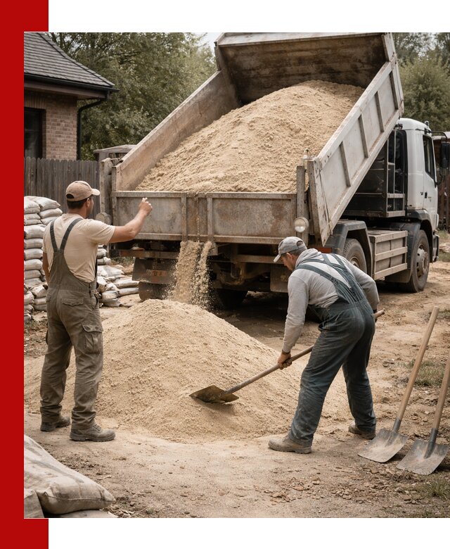 Песок для штукатурки с доставкой в Тулуне качественный и чистый