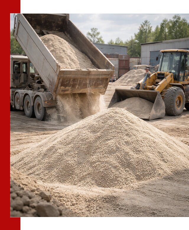 Кварцевый песок с доставкой в Тулуне для строительных работ