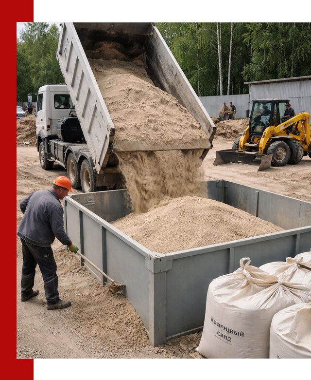 Кварцевый песок для фильтра в Тулуне — доставка и качество