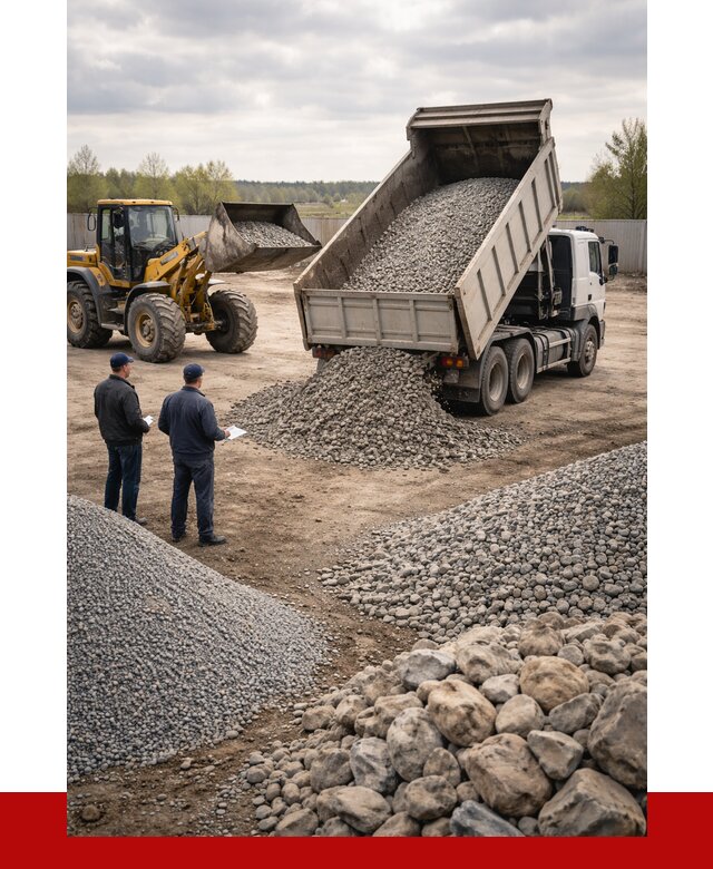 Гравий и камень с доставкой в Тулуне от 4532 р. - ПРОНЕРУДТлн