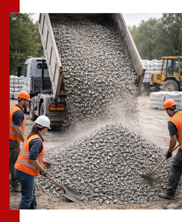 Доставка гравия и камня в Тулуне оптом и в розницу
