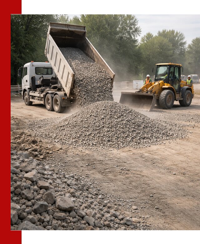 Гравий фракция 5–20 доставка в Тулуне оптом и в розницу