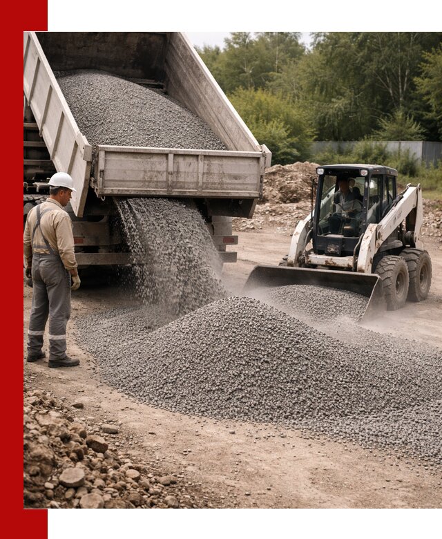 Доставка гравийного отсева 0-5 в Тулуне оптом и в розницу