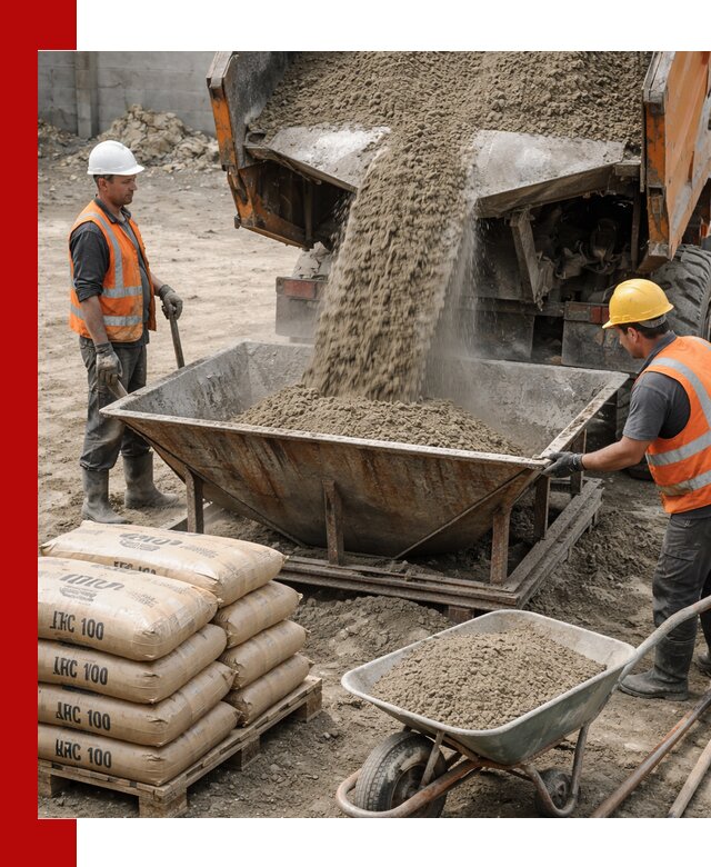 Доставка цементно-песчаной смеси М100 в Тулуне