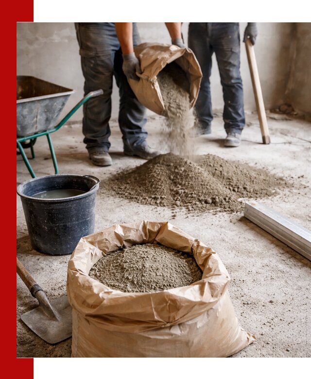 Доставка сухой смеси для стяжки в Тулуне