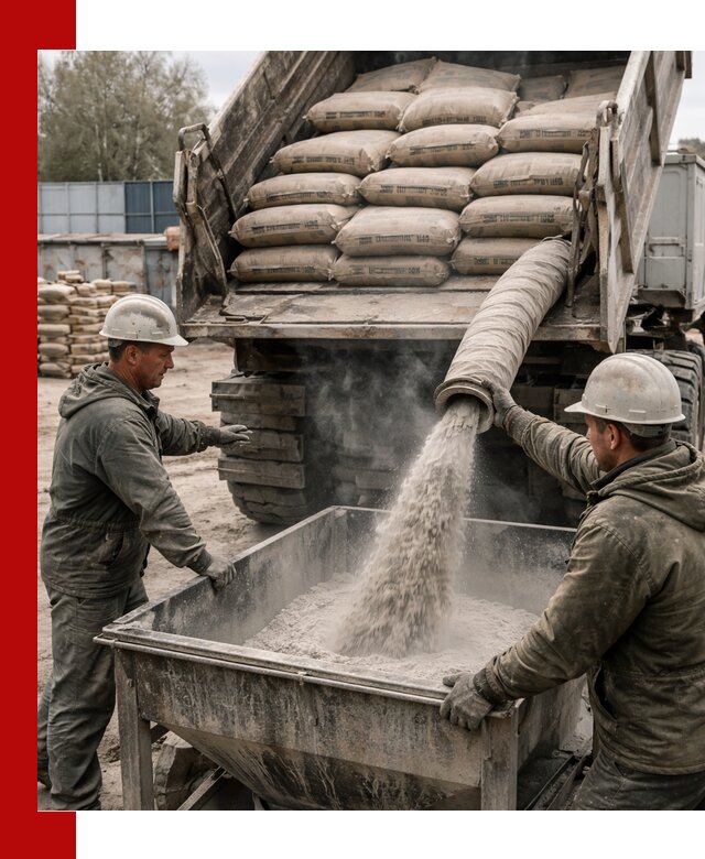 Доставка цемента М400 в Тулуне оптом и в розницу