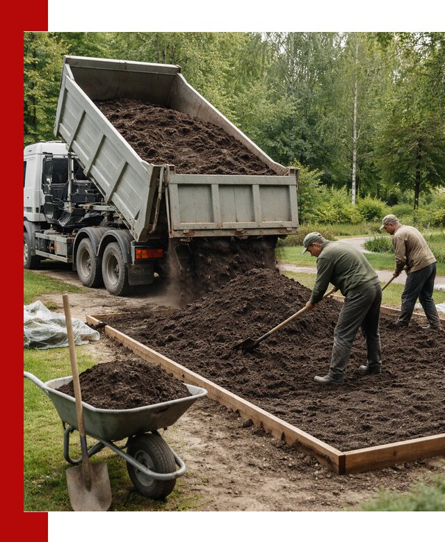 Доставка грунта для озеленения и благоустройства в Тулуне