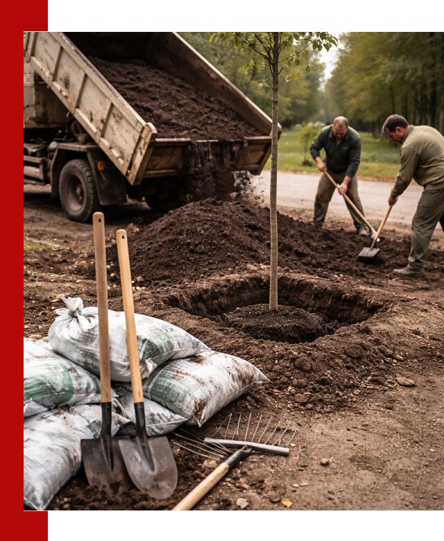 Грунт для посадки деревьев в Тулуне — доставка и подготовка почвы