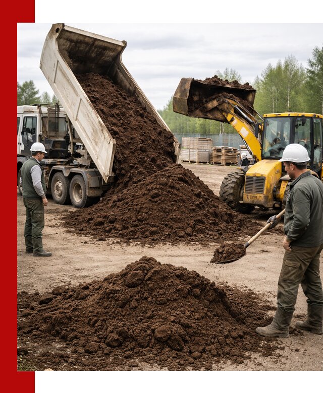 Доставка торфа оптом и в мешках в Тулуне