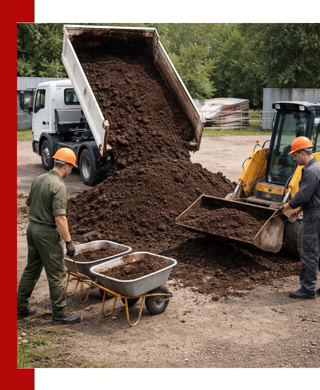 Доставка торфо-земляной смеси в Тулуне для огорода и ландшафта