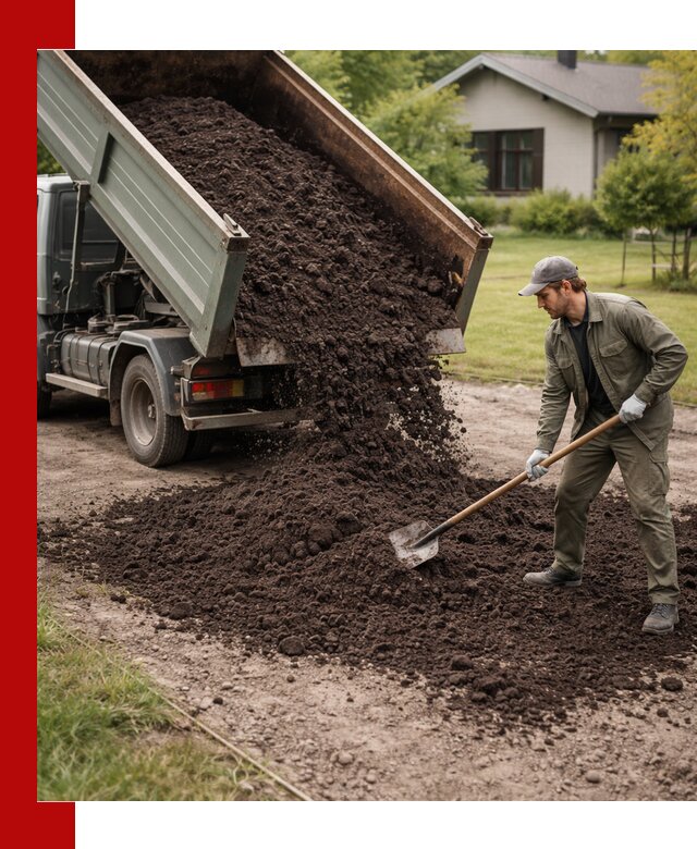 Чернозем для газона с доставкой в Тулуне быстро и качественно