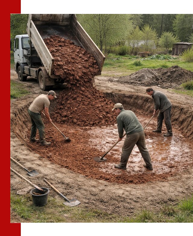 Купить качественную глину для пруда в Тулуне