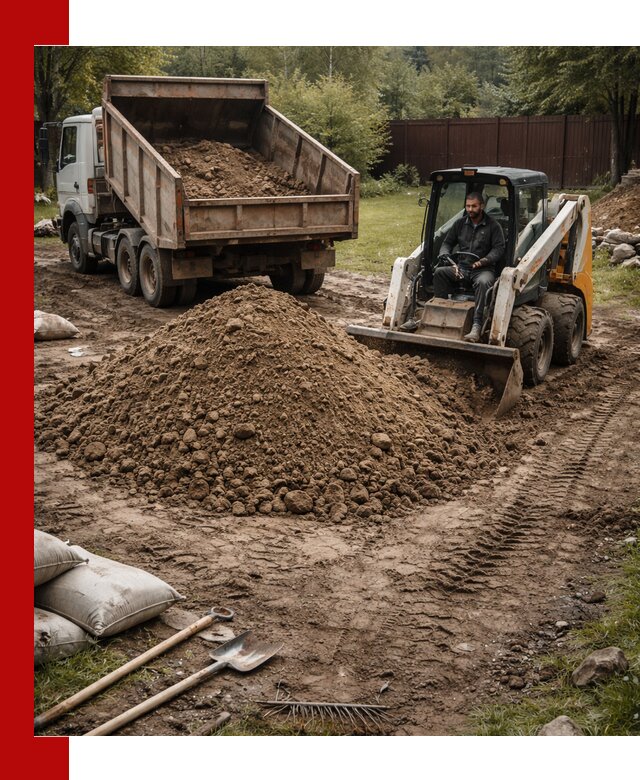 Суглинок для планировки участков в Тулуне с доставкой и выгрузкой