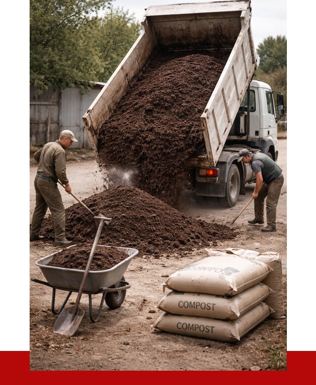 Купить компост в Тулуне от 4532 р. за куб с доставкой | ПРОНЕРУДТлн