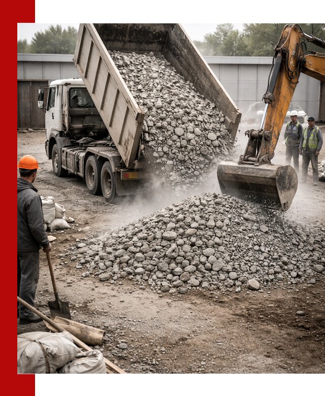 Доставка дробленого бетона в Тулуне оптом и в розницу