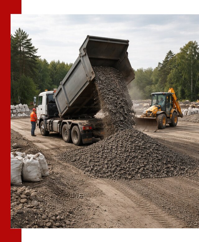 Доставка дробленого асфальта в Тулуне для дорожных работ