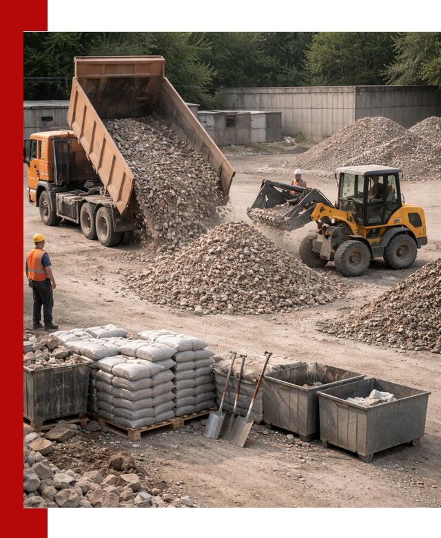 Вторичные материалы для отсыпки в Тулуне — поставка и доставка