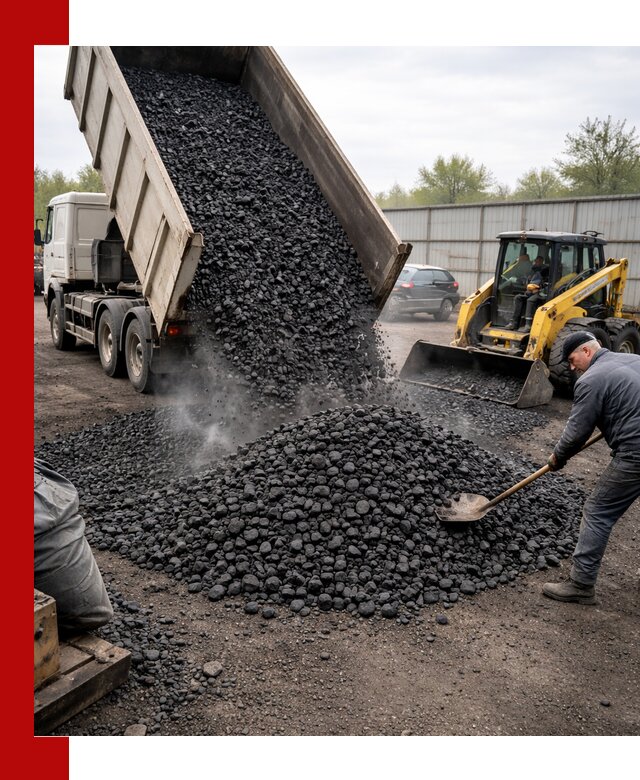 Доставка угля орех в Тулуне оптом и в розницу