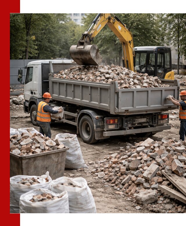 Вывоз строительного мусора в Тулуне с самосвалами и контейнерами