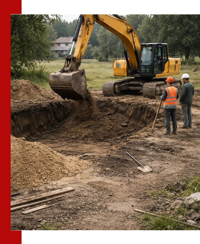 Рытье котлована под фундамент в Тулуне (быстро и недорого)
