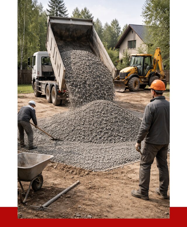 Отсыпка участка щебнем в Тулуне от 7014 р. ПРОНЕРУДТлн