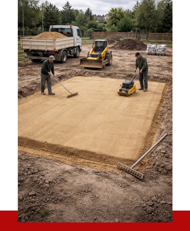 Устройство песчаной подушки в Тулуне от 4856 р. ПРОНЕРУДТлн