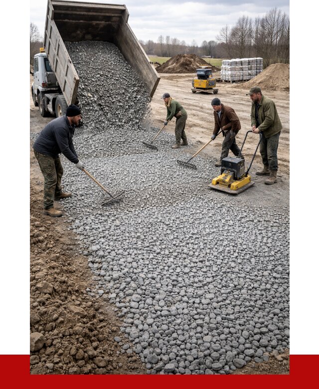 Устройство щебеночной подушки в Тулуне от 4856 р. ПРОНЕРУДТлн